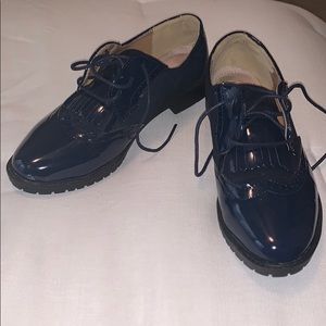 Navy Blue Loafer Women Shoes